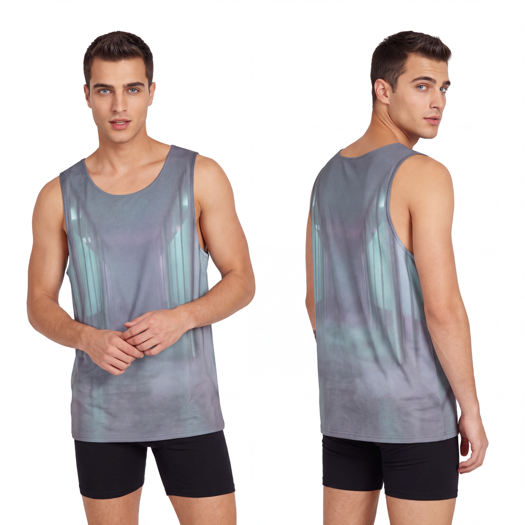 Men's Tank - Liminal Corridor Fog Art Print | Echovira...