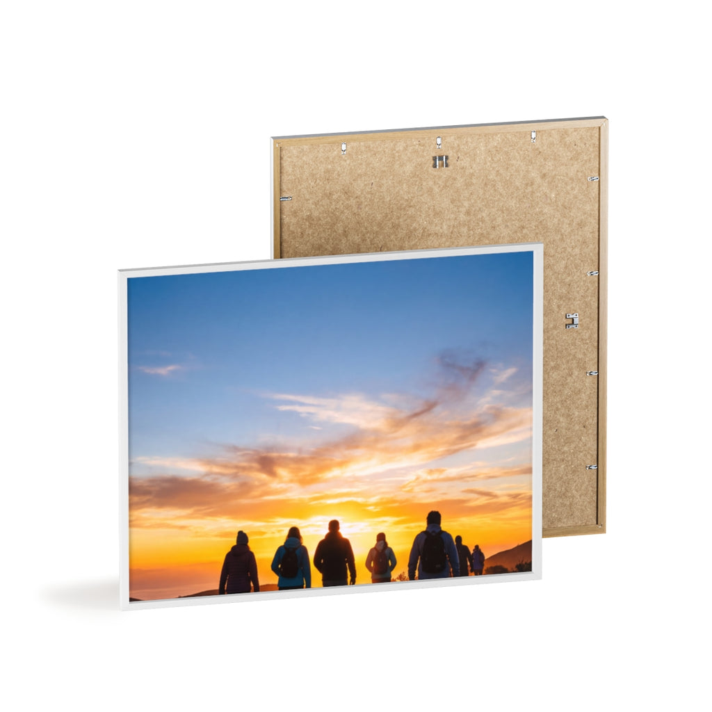 Posters with Wooden Frame - Sunrise Journey