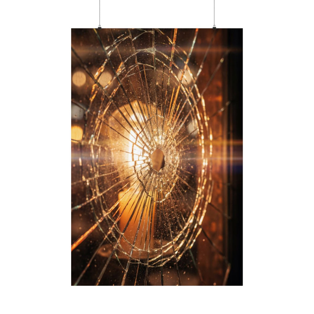Matte Vertical Posters - Shattered Radiance Glass Art (8×10...