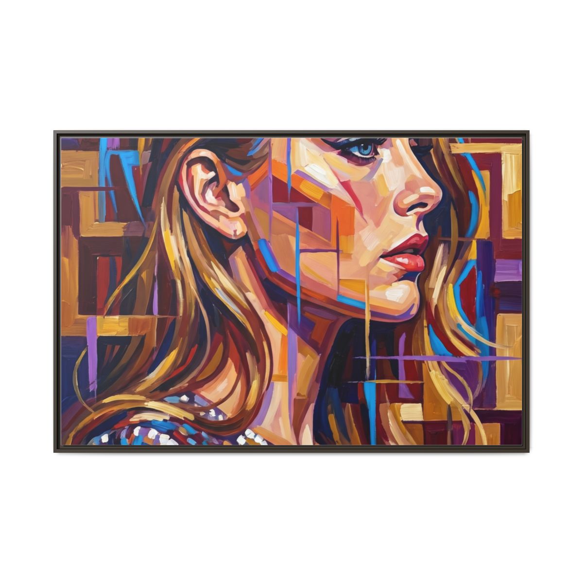 Framed Matte Canvas - Shattered Elegance (10×8, 12×9, 14×11...