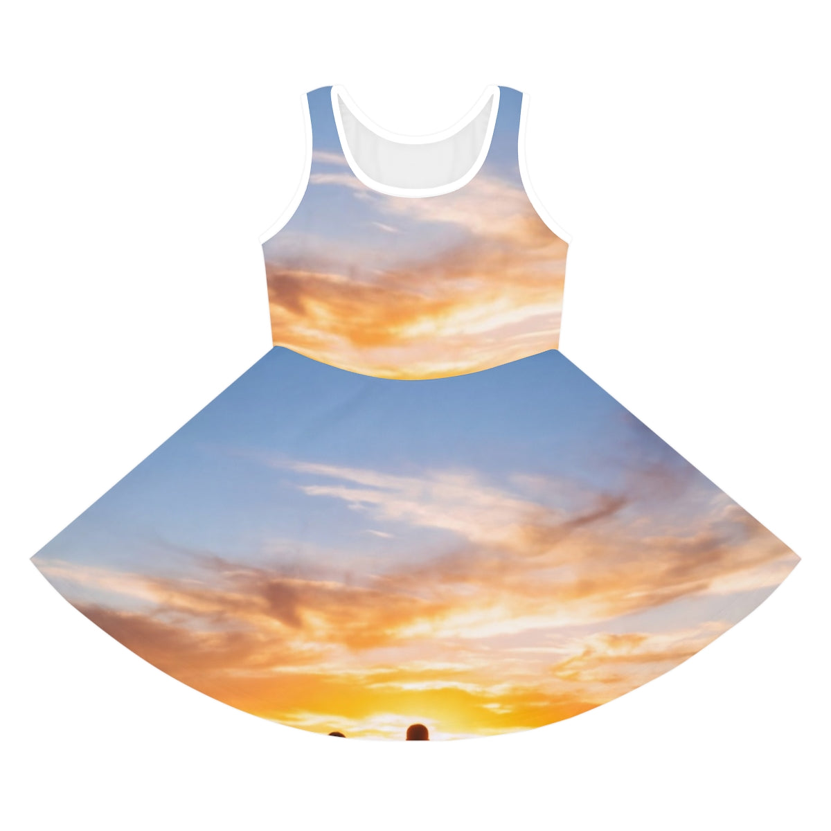 Girls' Sleeveless Sundress - Sunset Ridge | Echovira Gallery