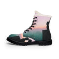 Men's Fur and Leather Boots - Twilight Skyline | Echovira...