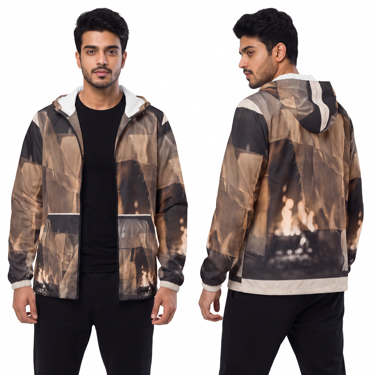 Men's Windbreaker Jacket - Hearth Gust | Echovira Gallery