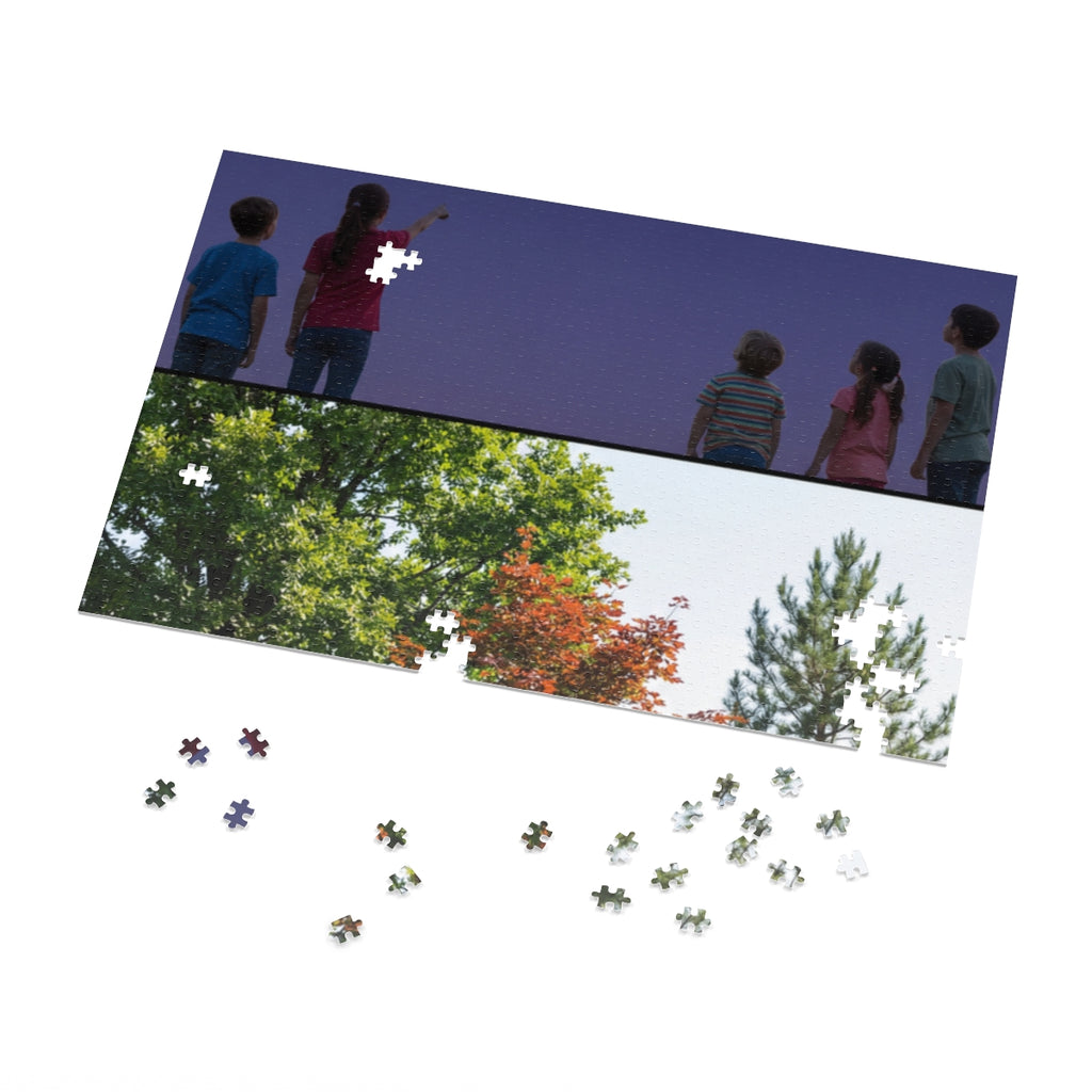 Jigsaw Puzzle with Tin - Starry Forest Magic