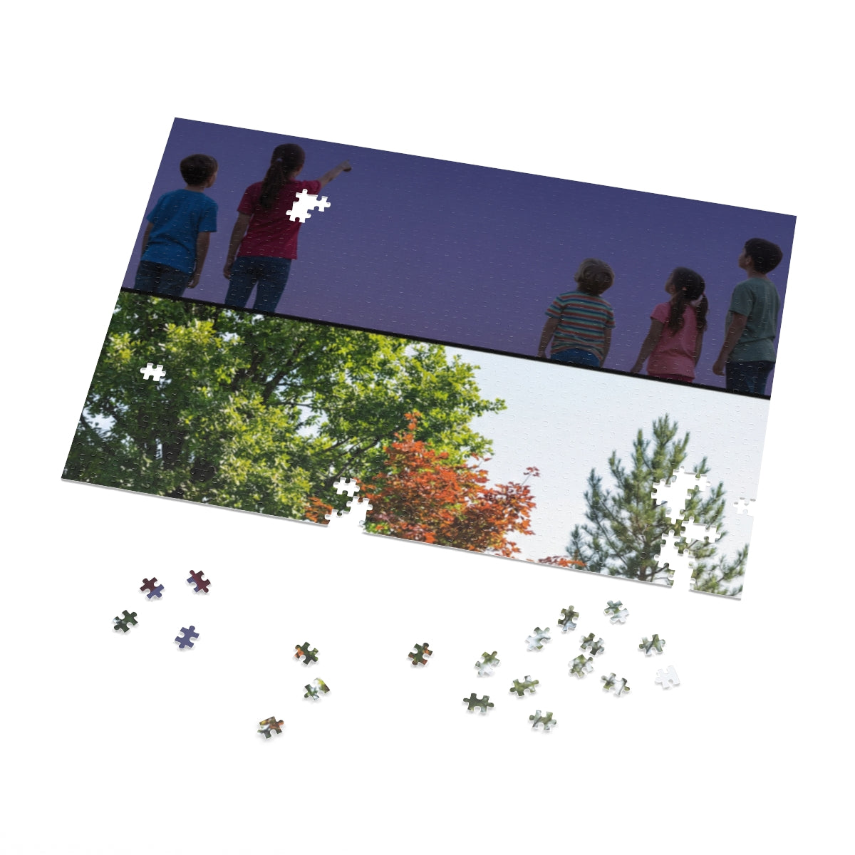 Jigsaw Puzzle with Tin - Starry Forest Magic