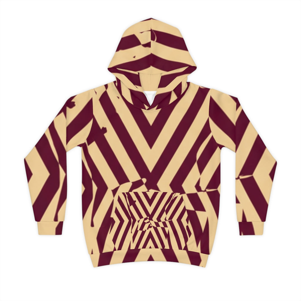 Children's Hoodie Geometric Silhouette Art