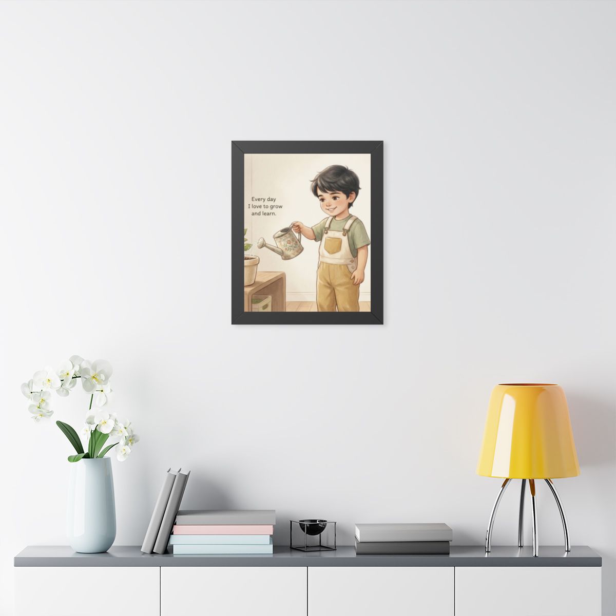 Framed Vertical Poster - Daily Growth Art — Black (11×14......
