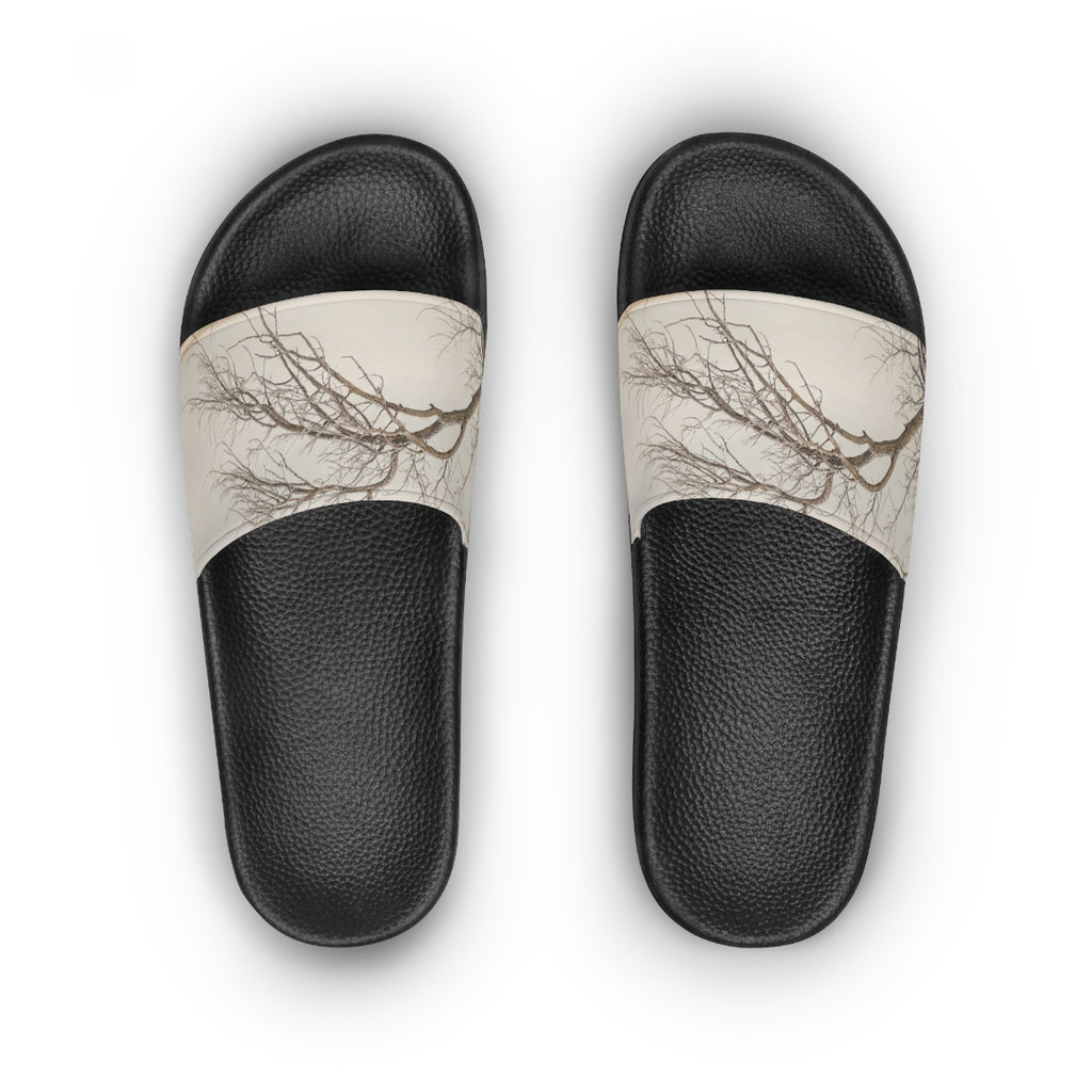 Women's Slide Sandals - Winter Branch Solitude Landscape |...