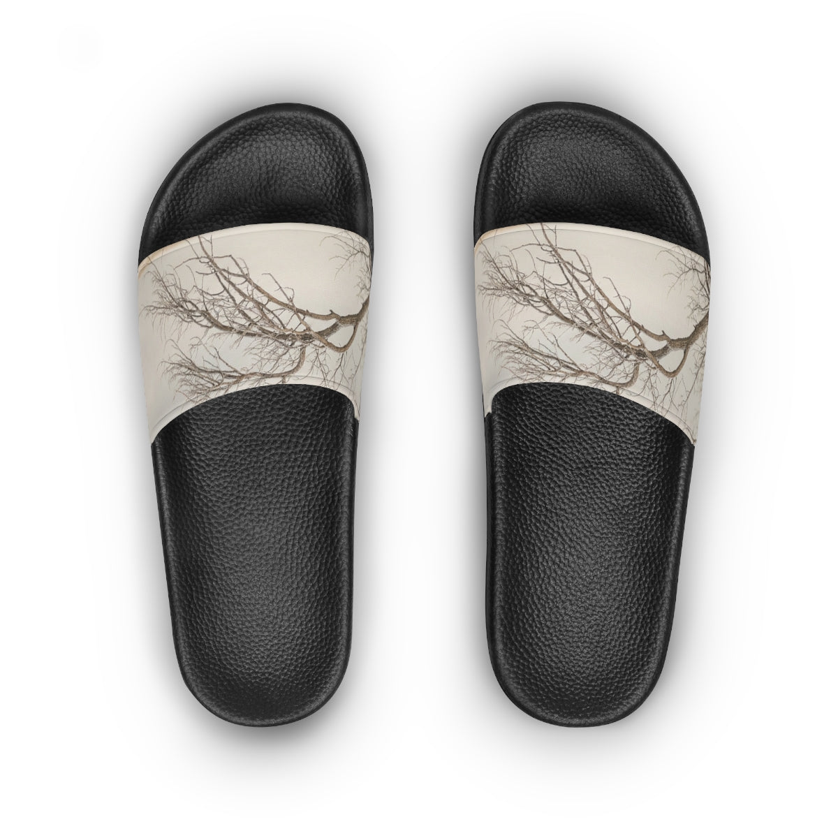 Women's Slide Sandals - Winter Branch Solitude Landscape |...
