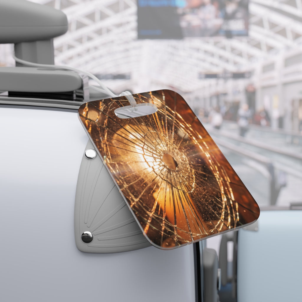 Luggage Tags - Golden Fractures (Set) | Echovira Gallery