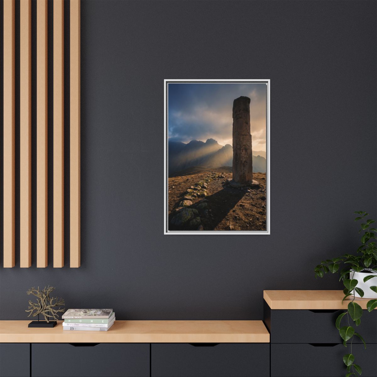 Framed Matte Canvas - Sun Peak