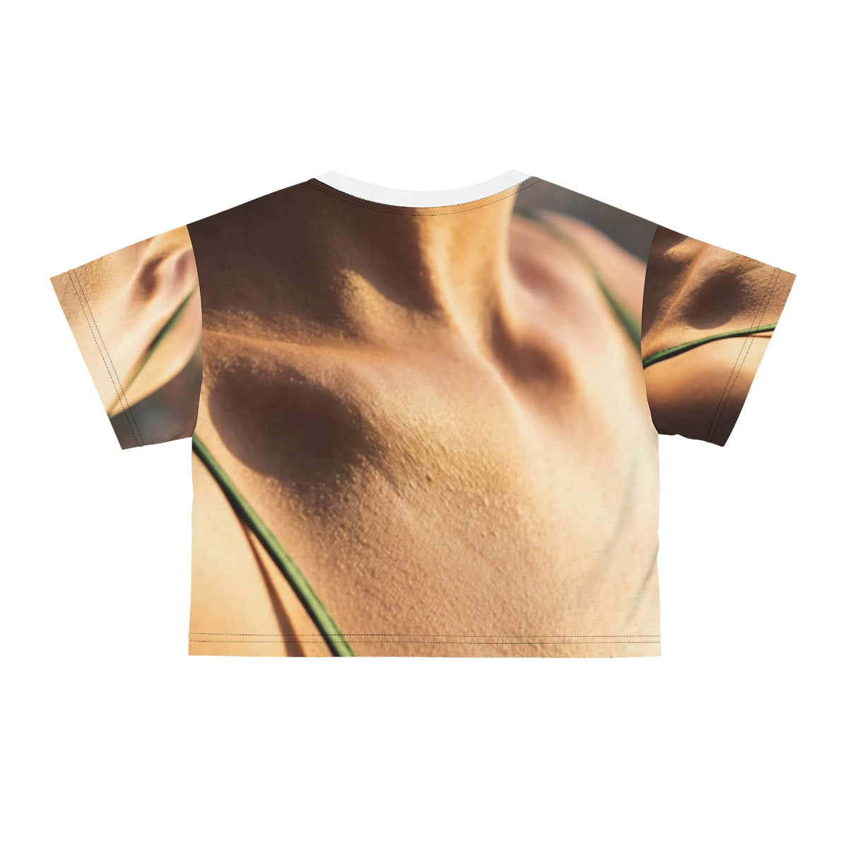 Golden Hour Crop Tee - Cozy Emerald Sunset | Echovira...