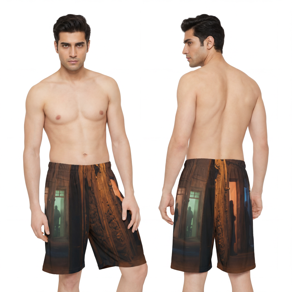 Men's Sports Shorts - Moody Street Style | Echovira Gallery