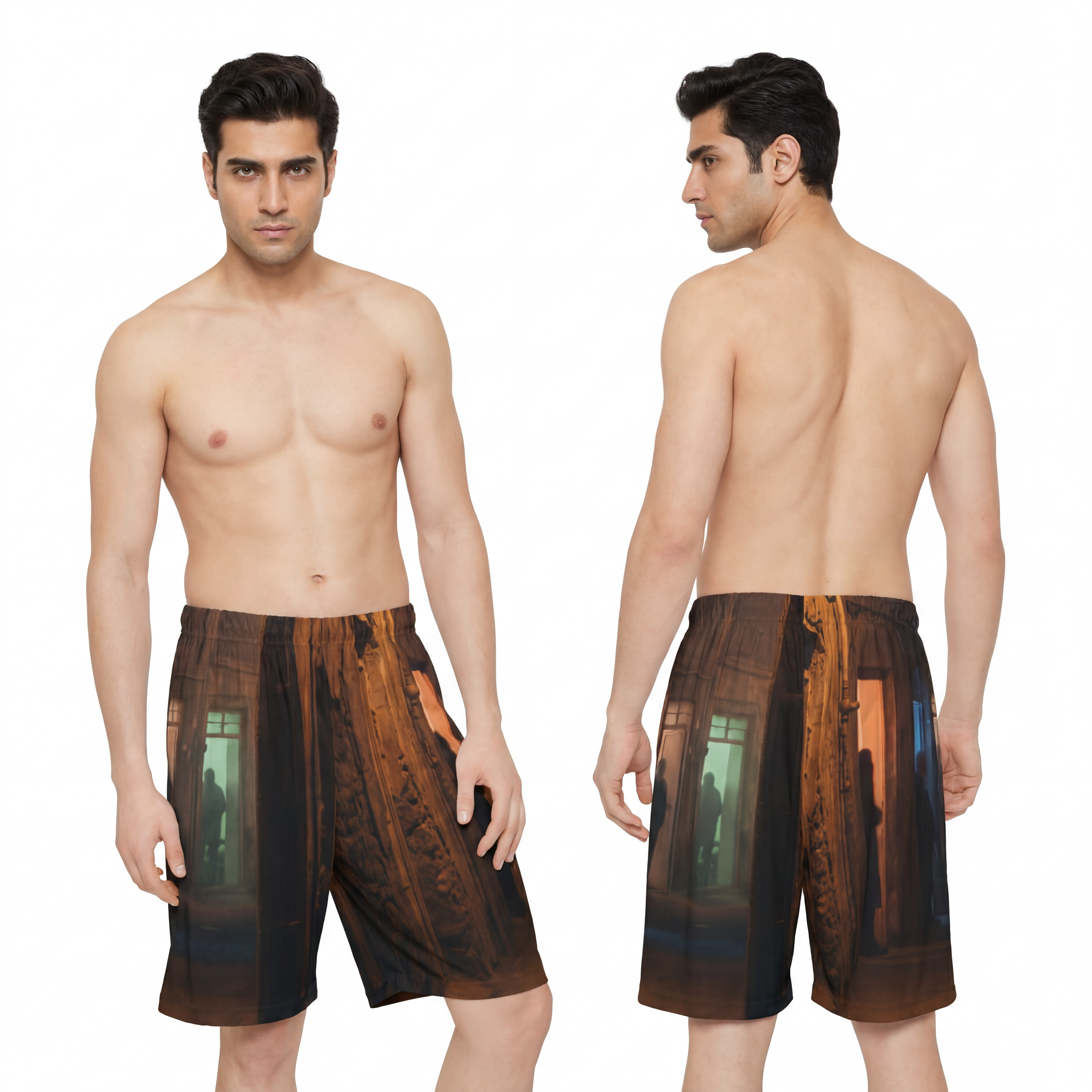 Men's Sports Shorts - Moody Street Style | Echovira Gallery