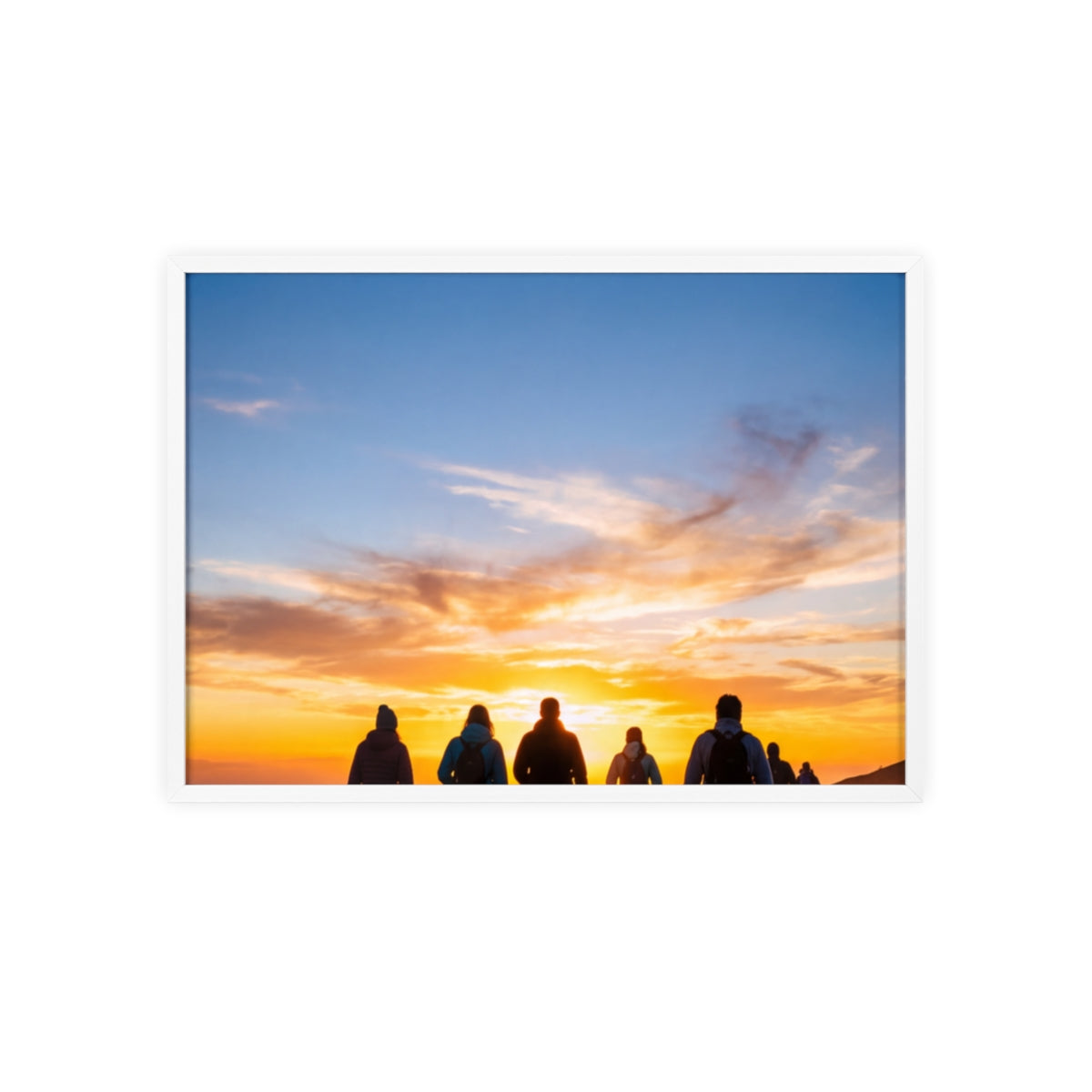 Posters with Wooden Frame - Sunrise Journey