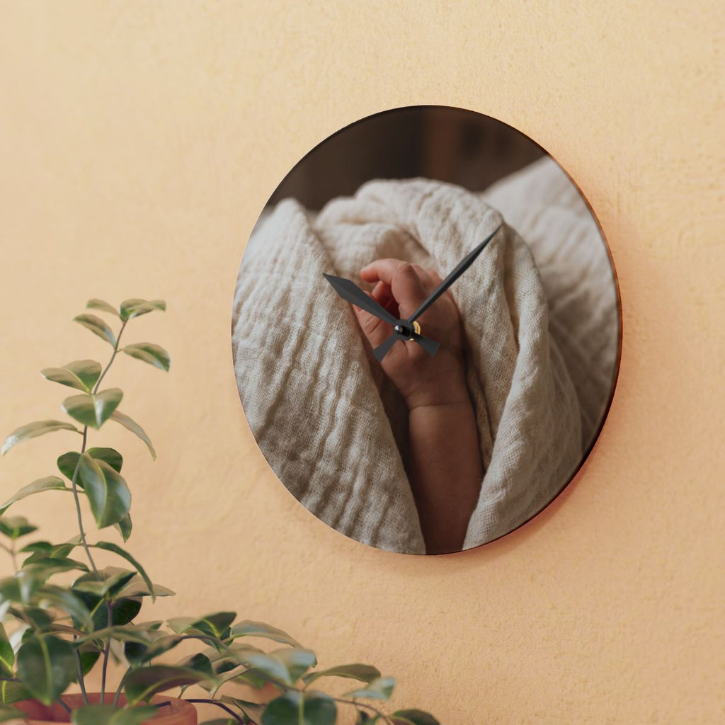 Acrylic Wall Clock - Peaceful Moments