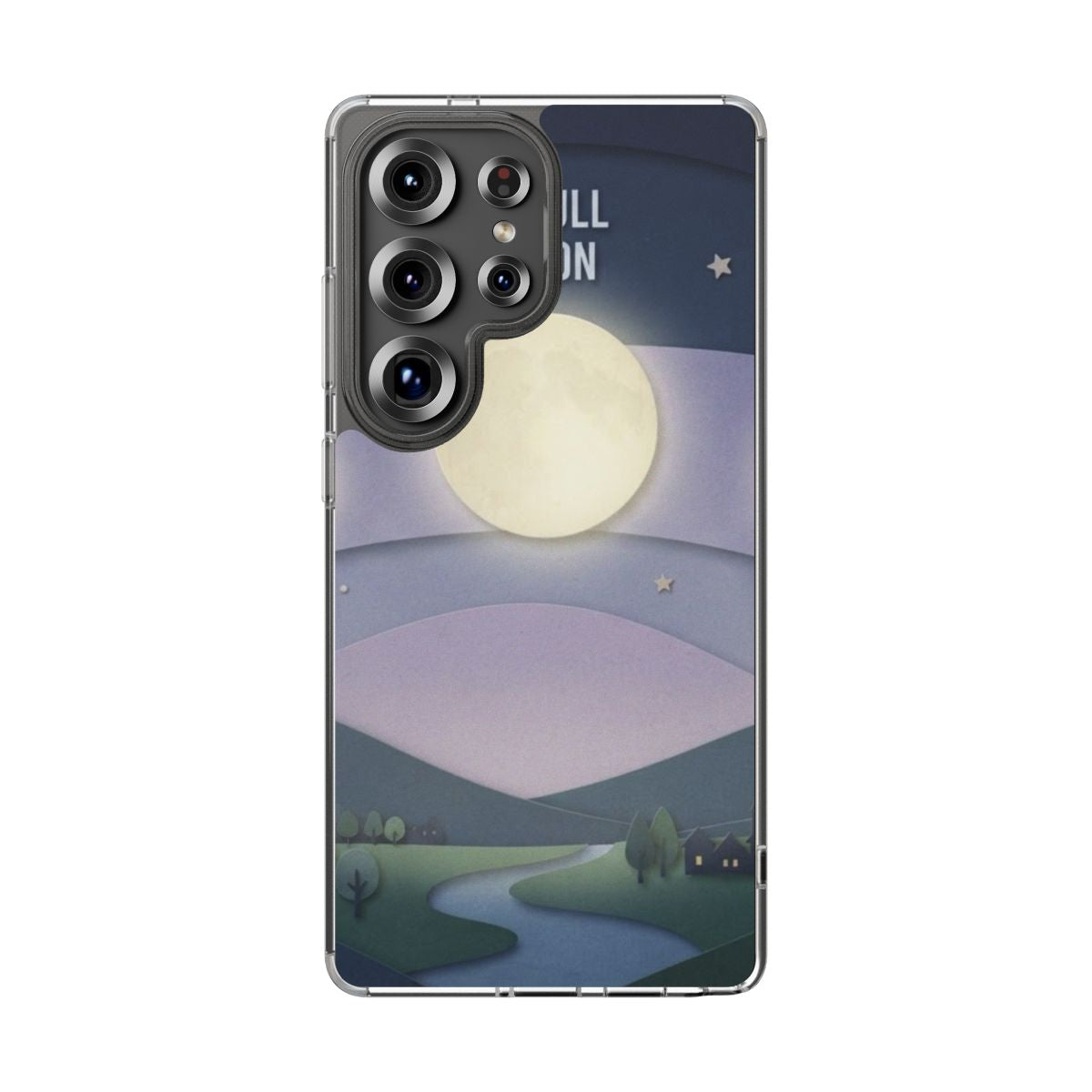 Clear Impact-Resistant Case - Moon | Echovira Gallery