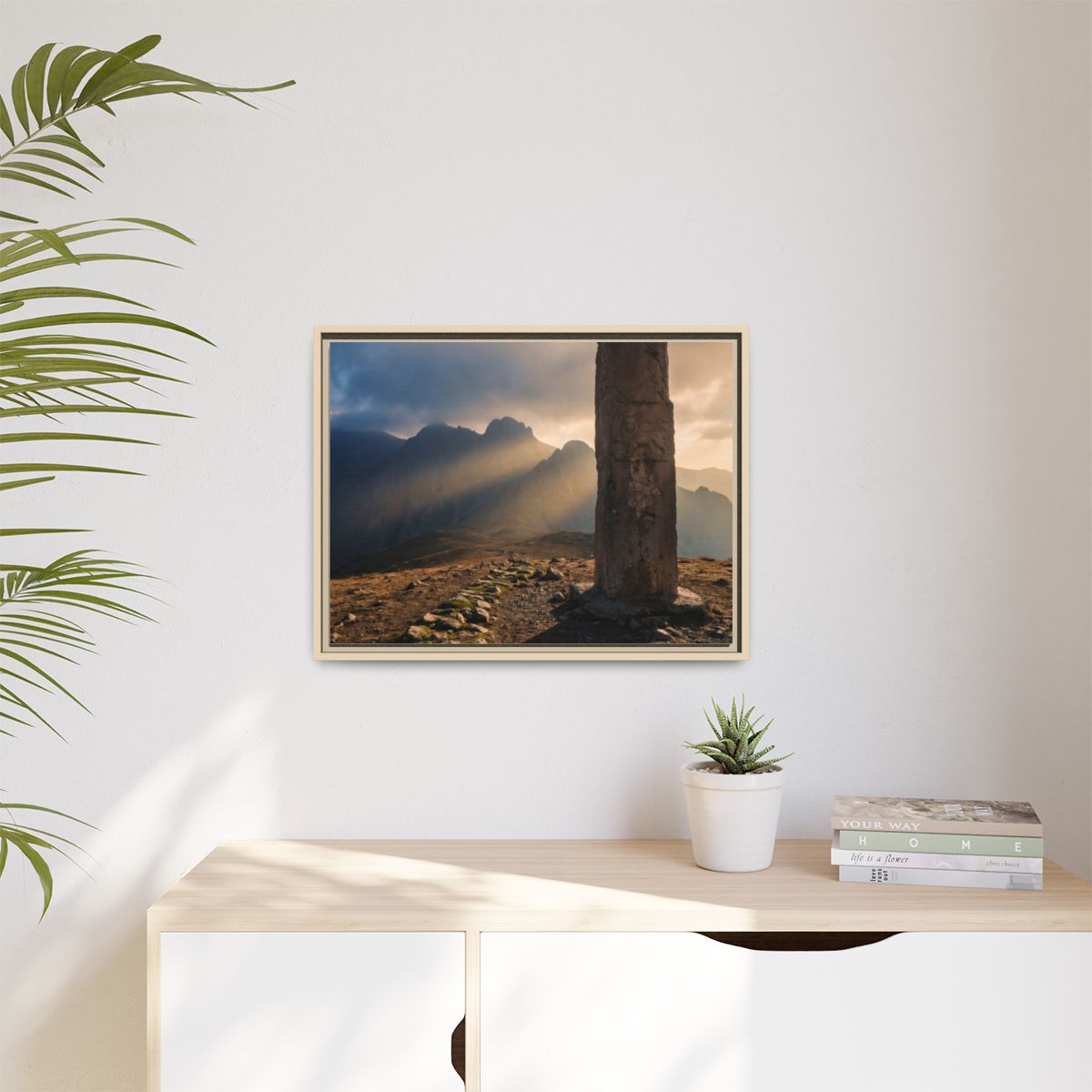 Matte Canvas, Framed - Mystic Monolith Ancient Persian... |...