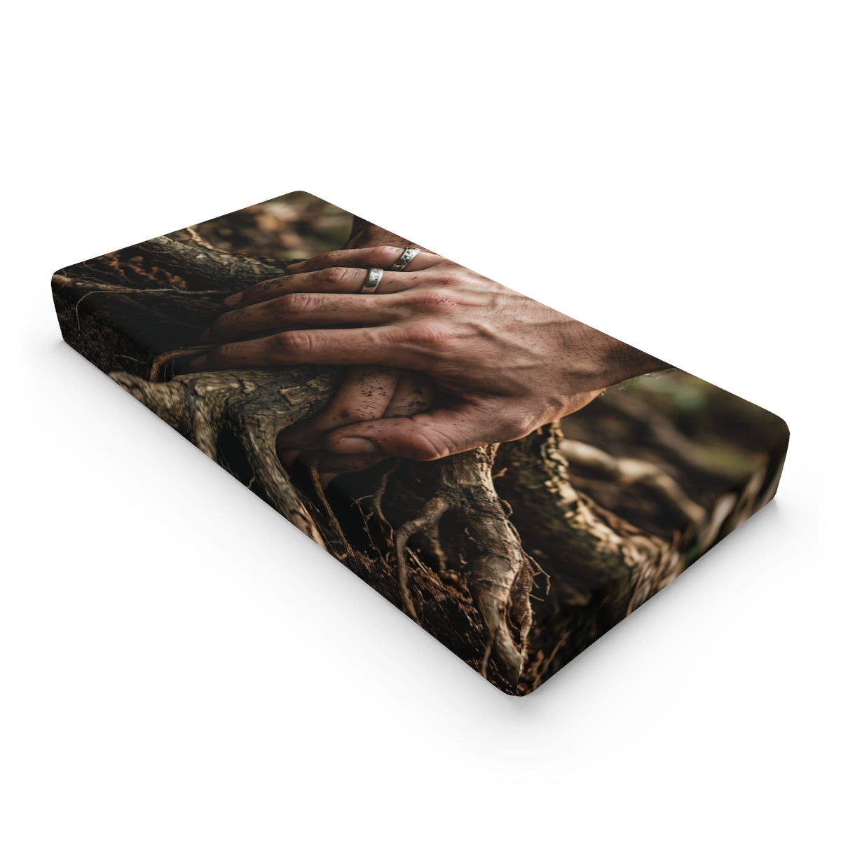 Baby Changing Pad Cover with Forest Roots Art