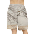 Men's Athletic Long Shorts - Silent Branches Winter... |...