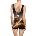 Women's Vintage Swimsuit - Midnight City Skyline | Echovira...