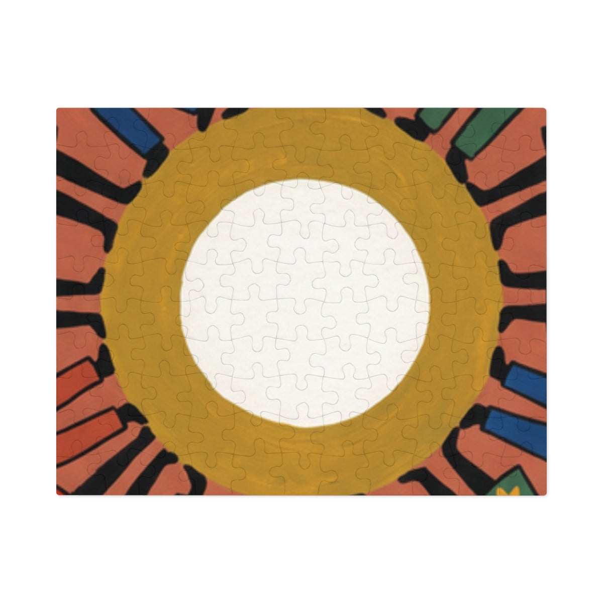 Jigsaw Puzzle with Tin - Unity Mandala Folk Art (30, 110......