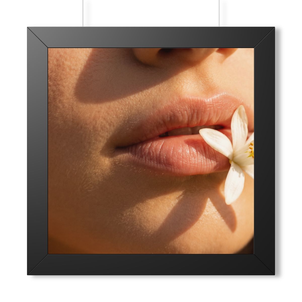 Framed Horizontal Poster - Golden Flora Panorama — Black......