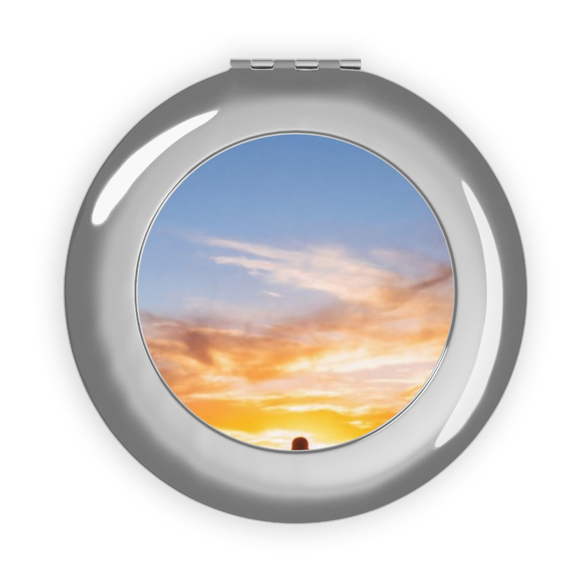 Compact Travel Mirror - Sunset Trail | Echovira Gallery