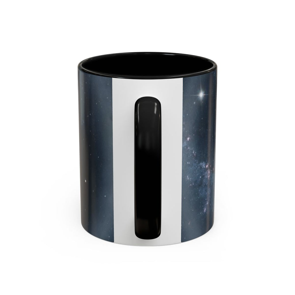 Accent Coffee Mug - Orion Cosmic Sentinel Art | Echovira...