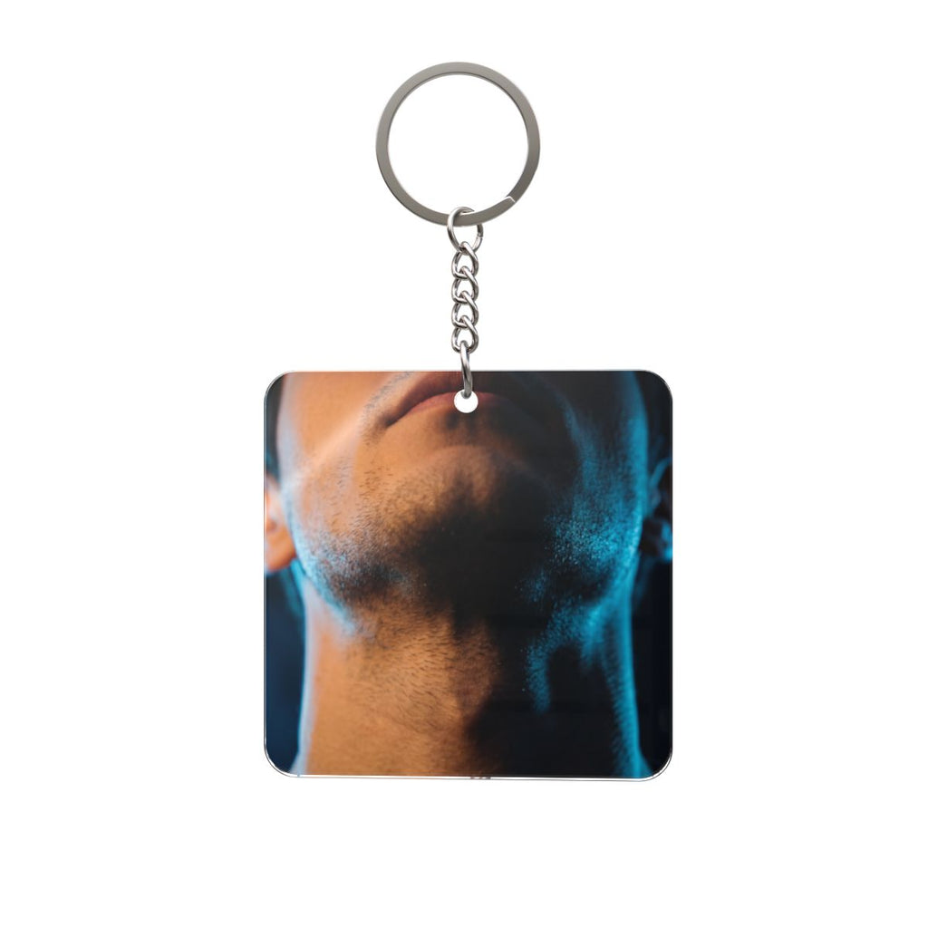 Square Keychain - Urban Neon Detail