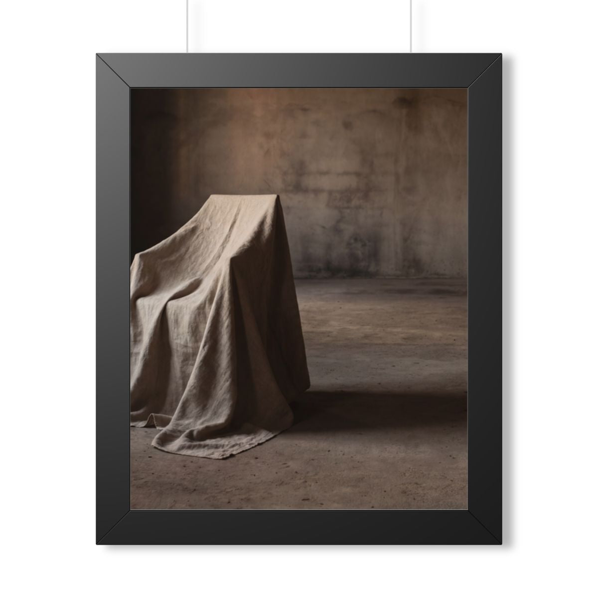 Framed Vertical Poster - Draped Silence Still Life Art... |...