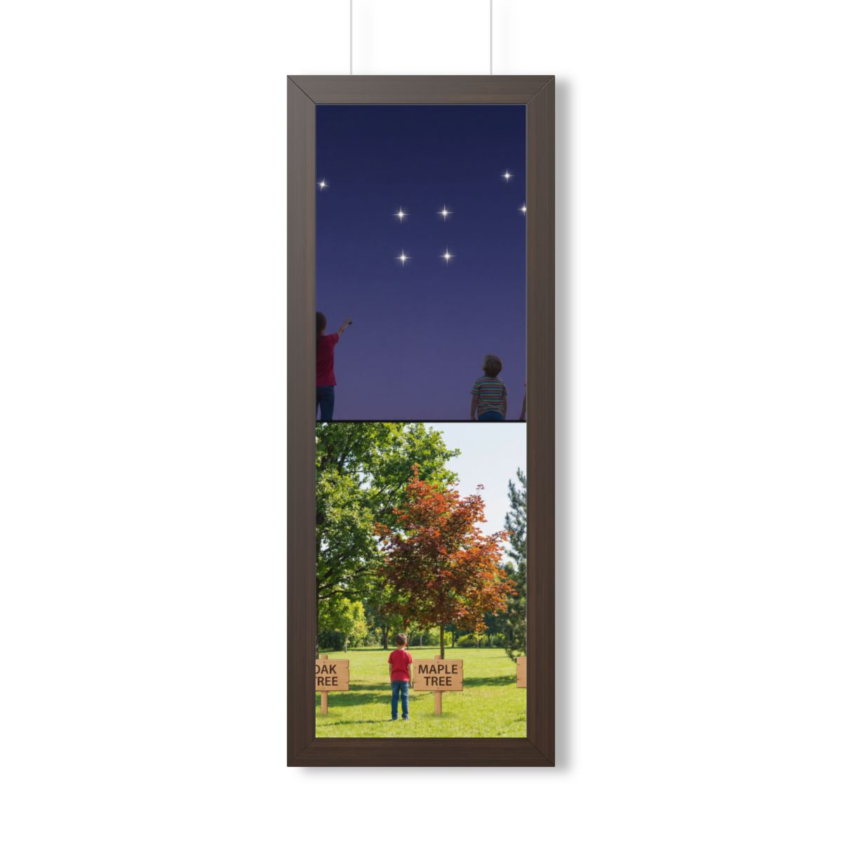 Framed Vertical Poster - Stardust & Forest Discovery —... |...