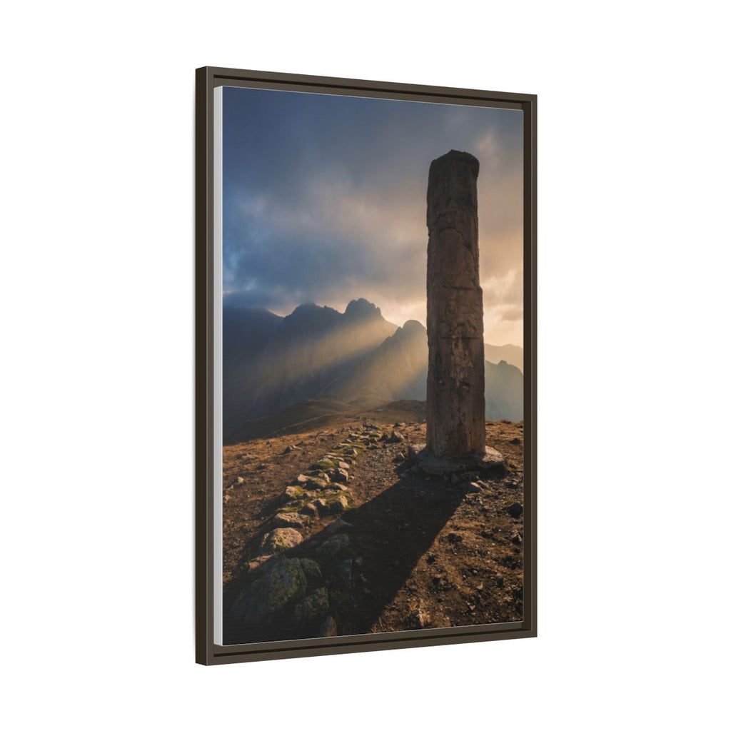 Framed Matte Canvas - Sun Peak