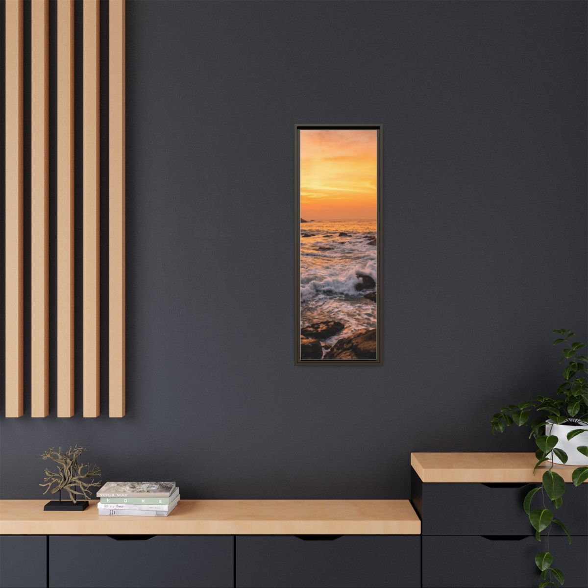 Framed Matte Canvas - Majestic Golden Coast