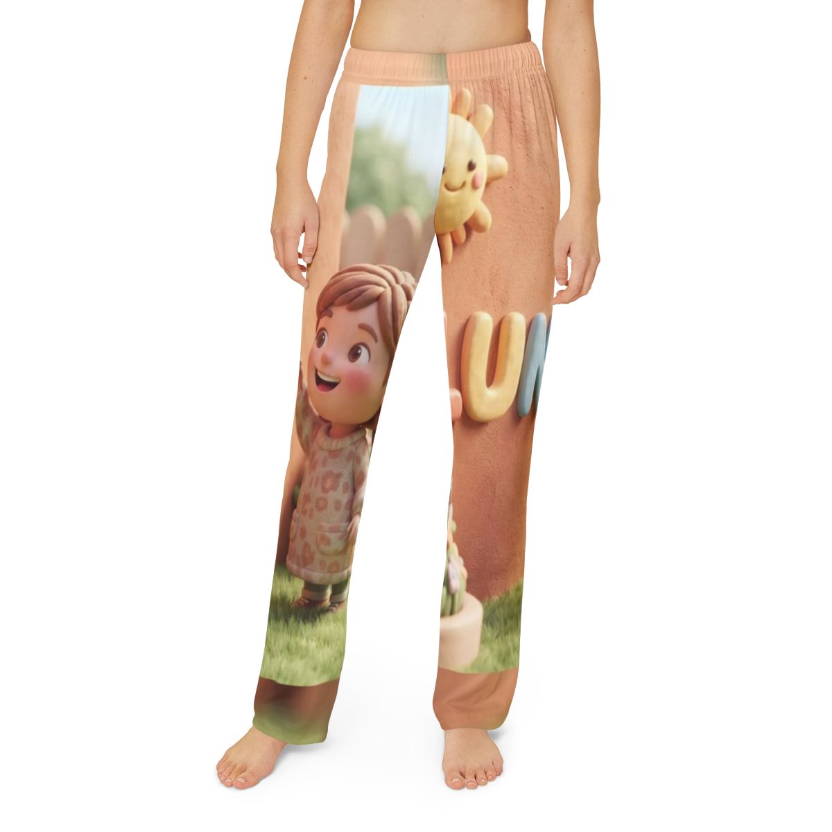 Kids Lounge Pants - Luna Clay Sunshine | Echovira Gallery