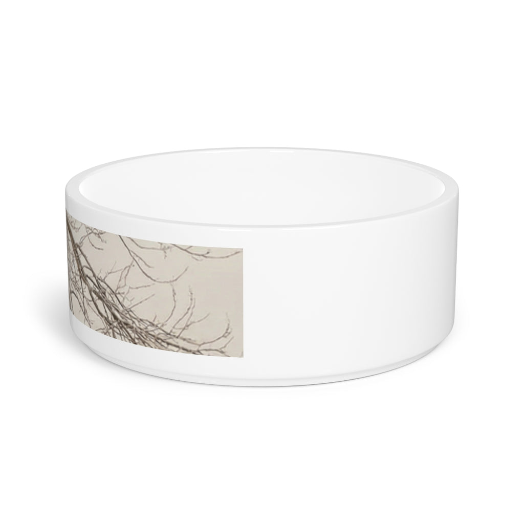 Pet Bowl - Winter Branch Solitude Landscape | Echovira...