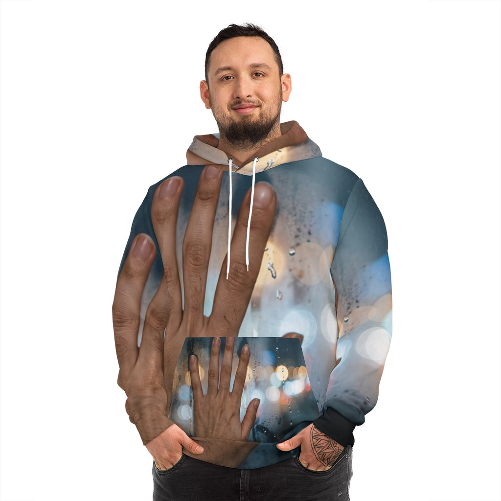 Men's Fashion Hoodie Rainy City Art