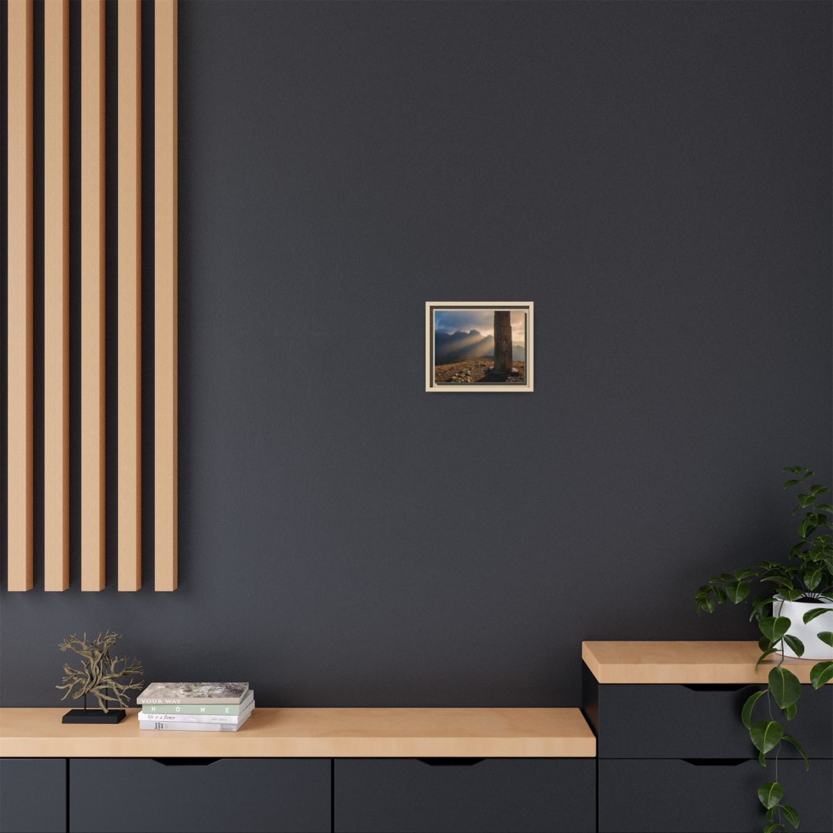 Framed Matte Canvas - Sun Peak