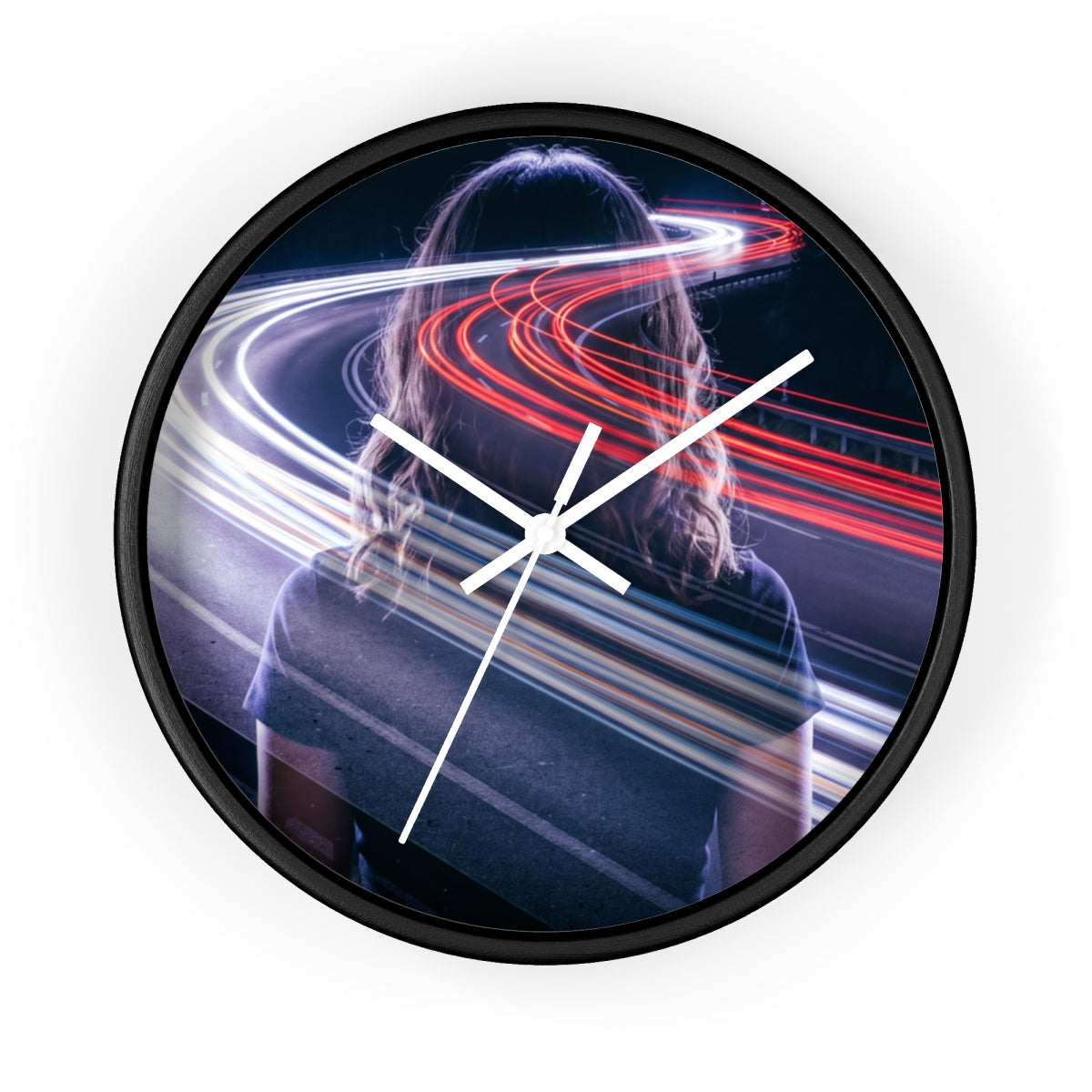 Wall Clock - Midnight Velocity Timepiece | Echovira Gallery