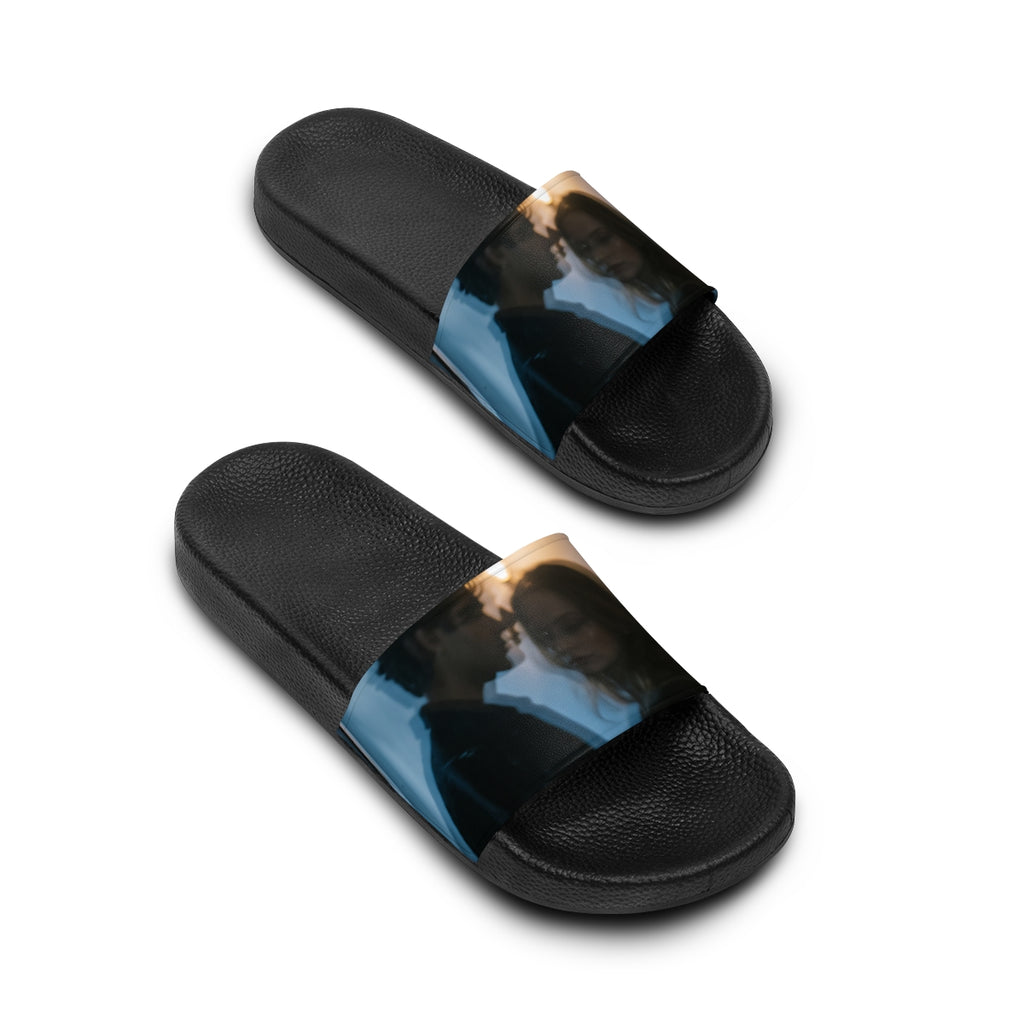 Women's Slide Sandals - Midnight Shadow Slides - Cozy... |...