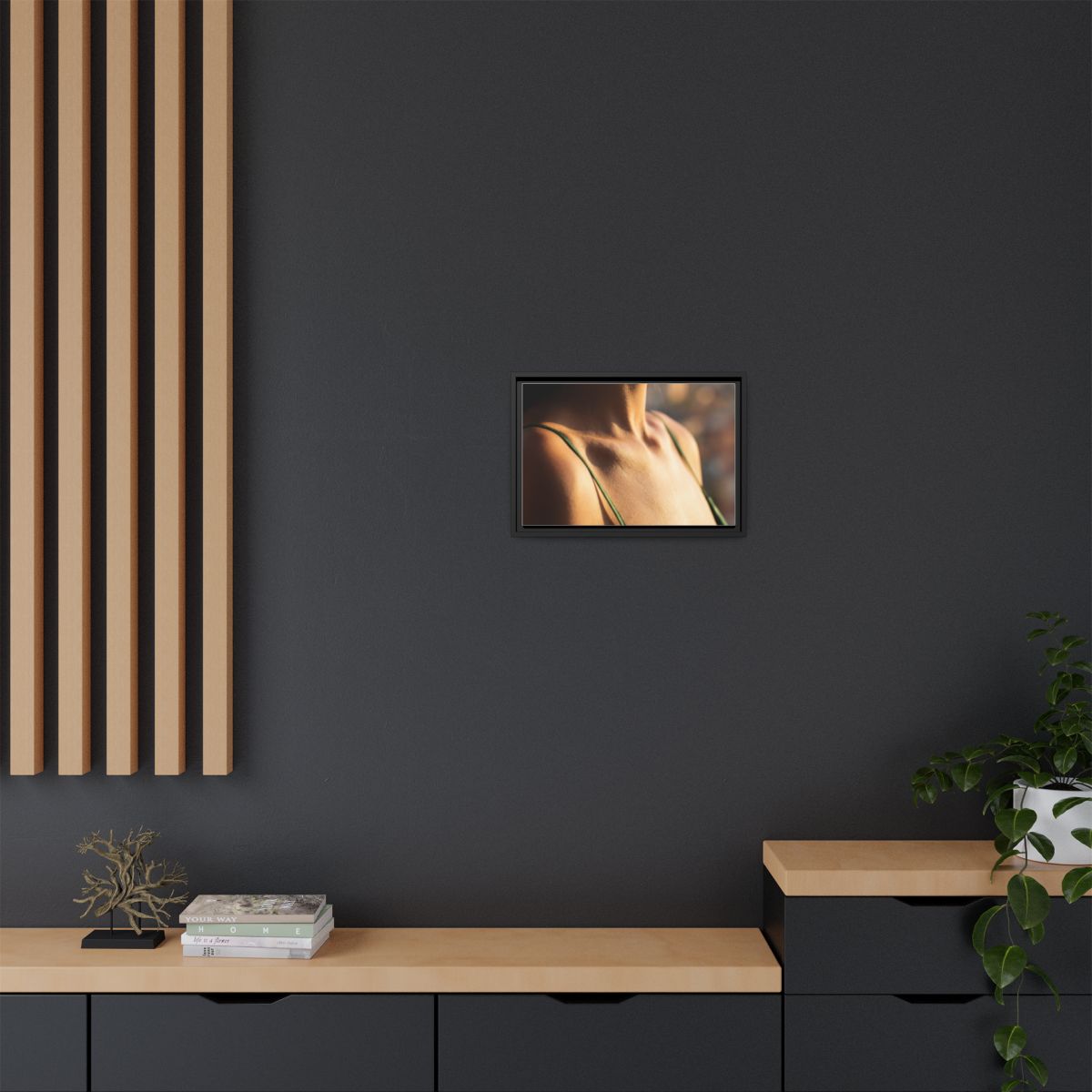 Matte Canvas Framed - Golden Hour Portrait — Black / 1.25"