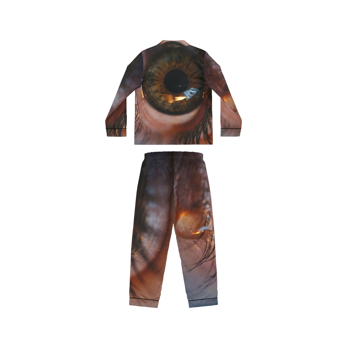 Women's Satin Pajamas - Amber Iris Reflection Fine Art Print...
