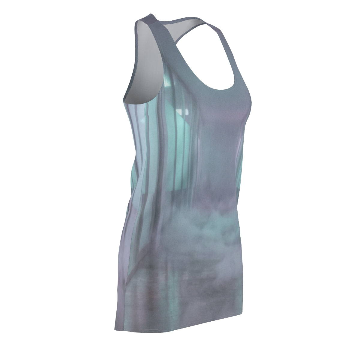 Women's Cut & Sew Racerback Dress - Liminal Corridor Fog Art...