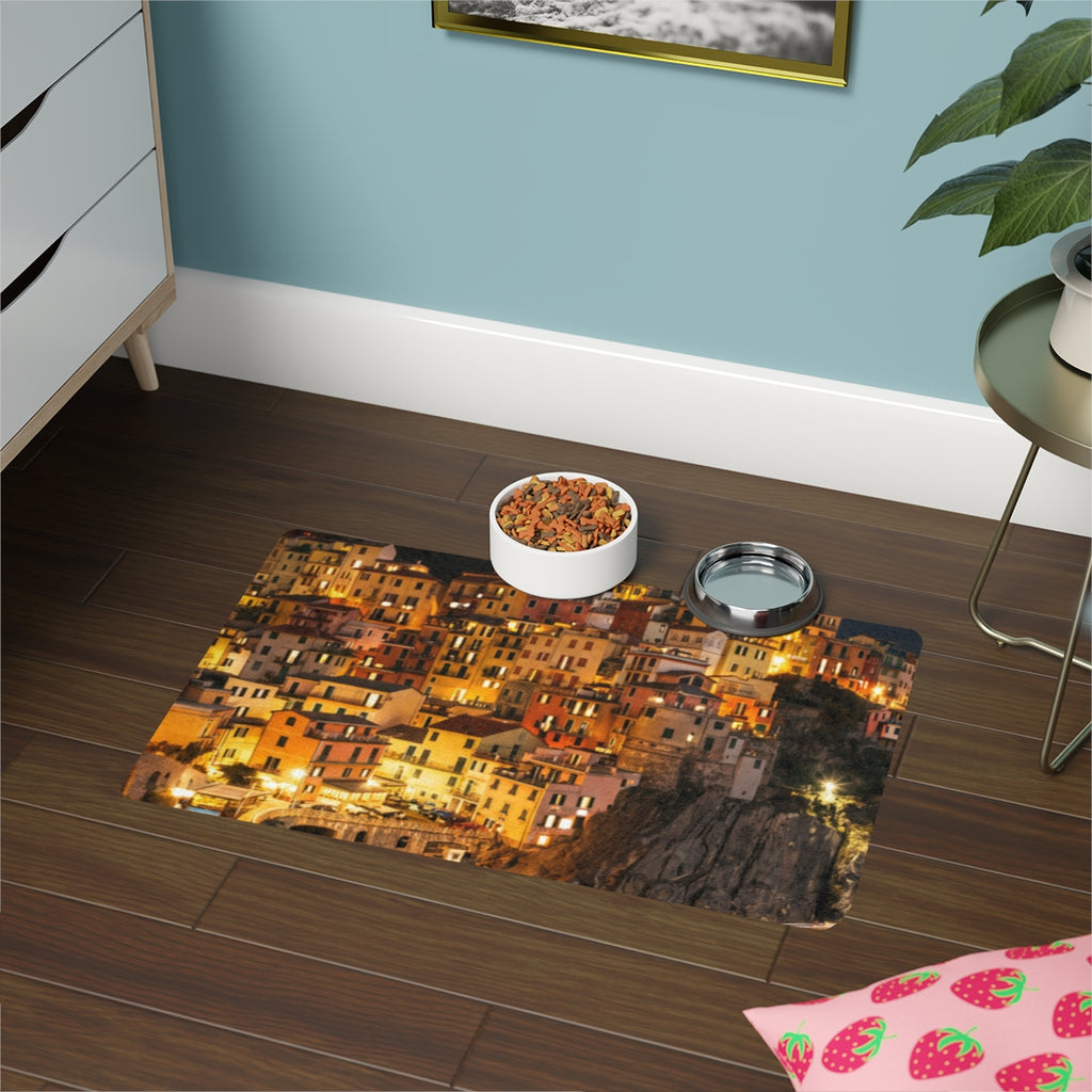 Pet Food Mat 12x18 - Italian Coastline | Echovira Gallery