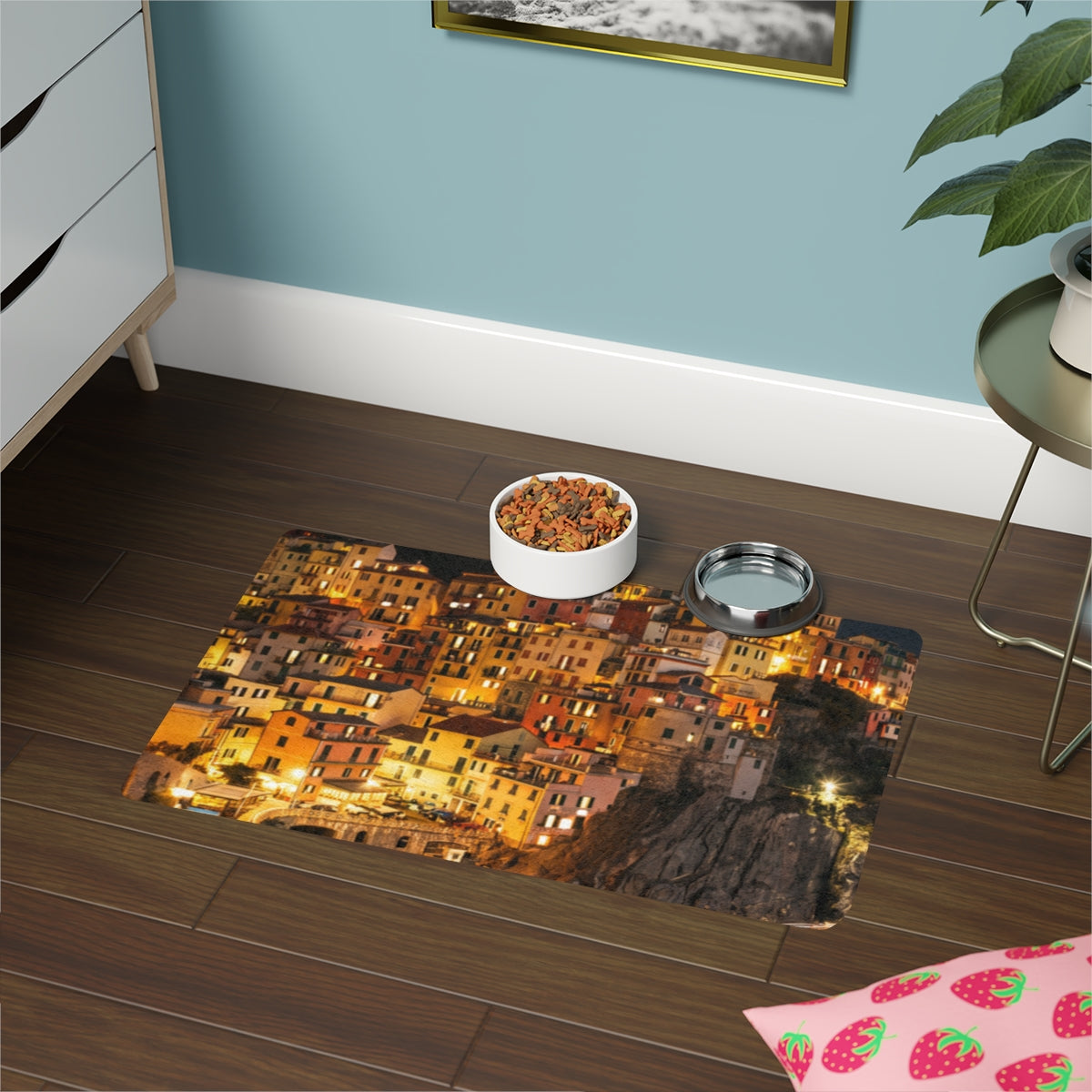 Pet Food Mat 12x18 - Italian Coastline | Echovira Gallery