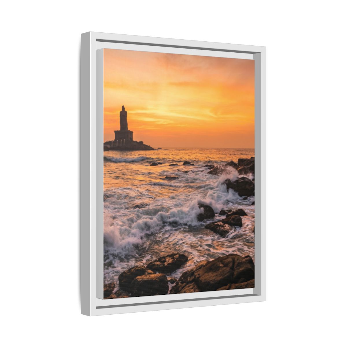 Framed Matte Canvas - Majestic Golden Coast