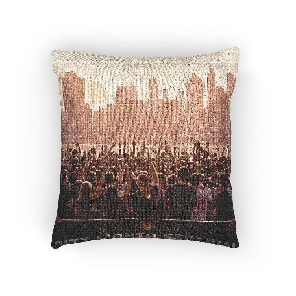 Woven Pillow - City Lights Festival | Echovira Gallery