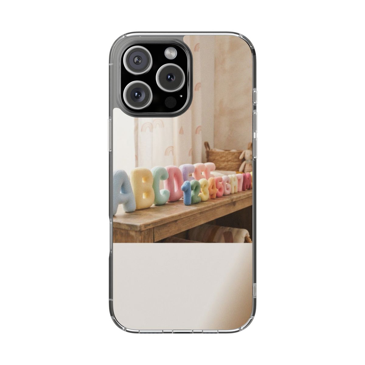 Clear Impact-Resistant Case - Pastel ABCs | Echovira Gallery