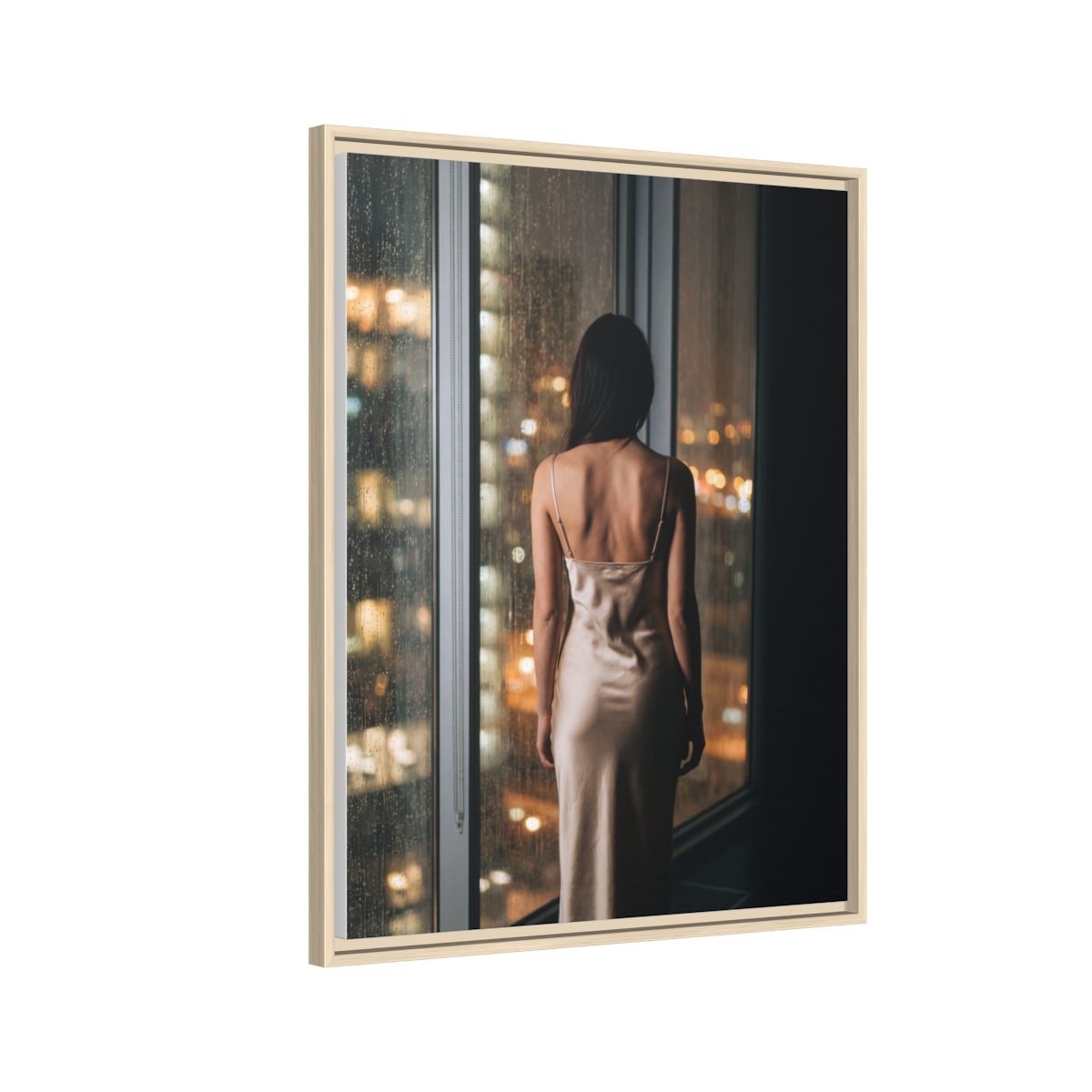 Framed Matte Canvas - Cinematic Nights — Natural / 1.25"