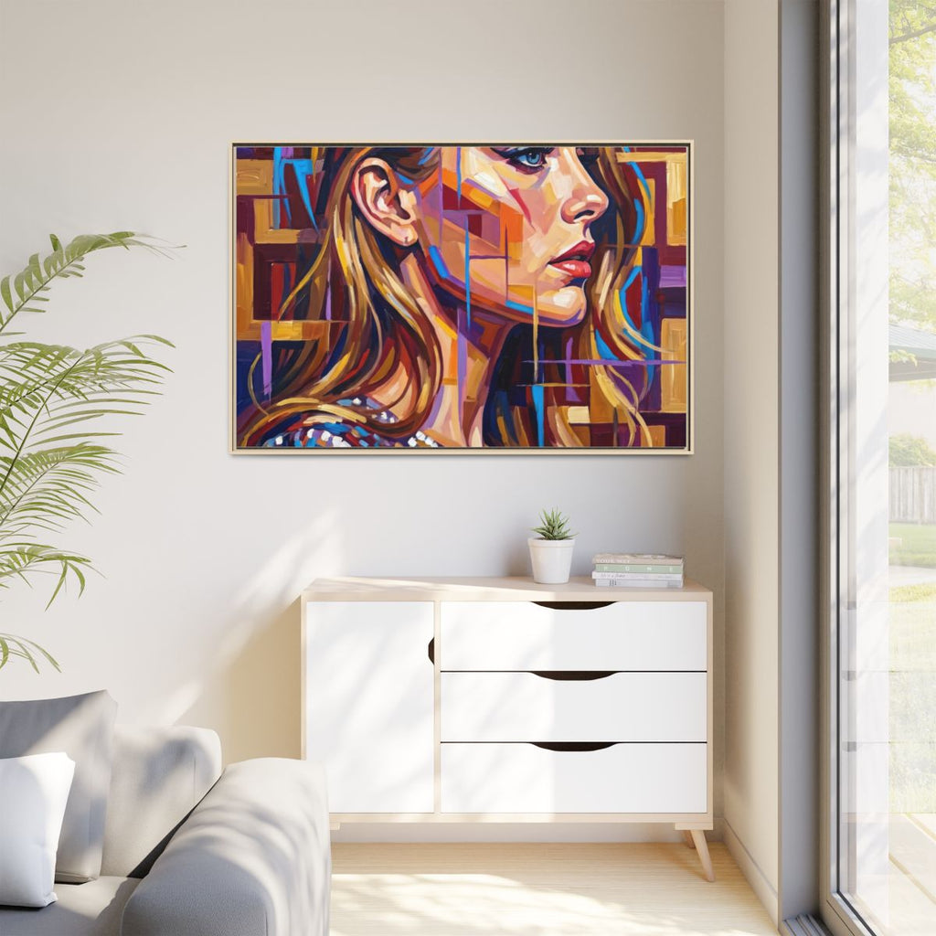 Framed Matte Canvas - Shattered Elegance (10×8, 12×9, 14×11...